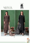 Sylvia By Sahiba Muslin Silk Embroidery Printed Dress Material Exporters In India
